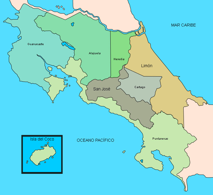 Provincias de Costa Rica